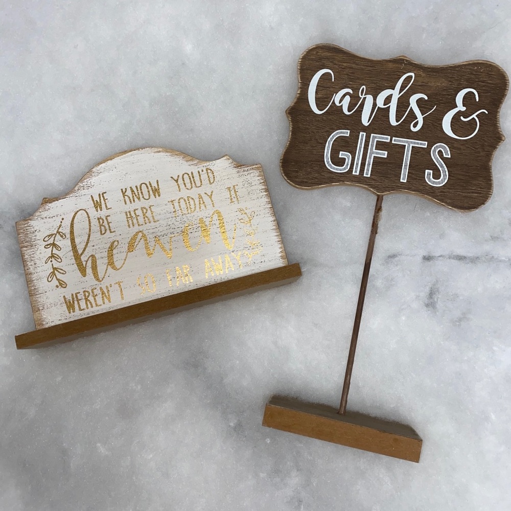 SOLD ELSEWHERE





Wedding signs!